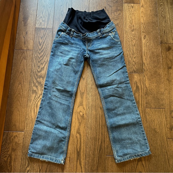 Women's Blue Maternity Jeans - Picture 1 of 5